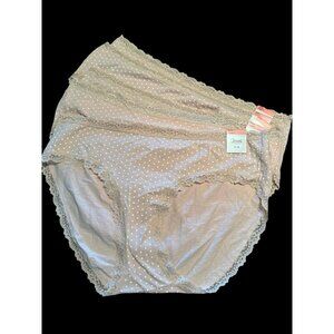 Lot of 5 Jenni Women's‎ Sz 3XL Lace Trim Cotton Hipster Panties Underwear